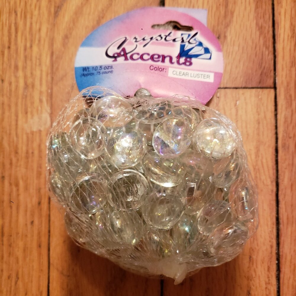 Glass Gems Dome Vase Filler Decorative Beads Marble Pebbles Stones Craft Decor